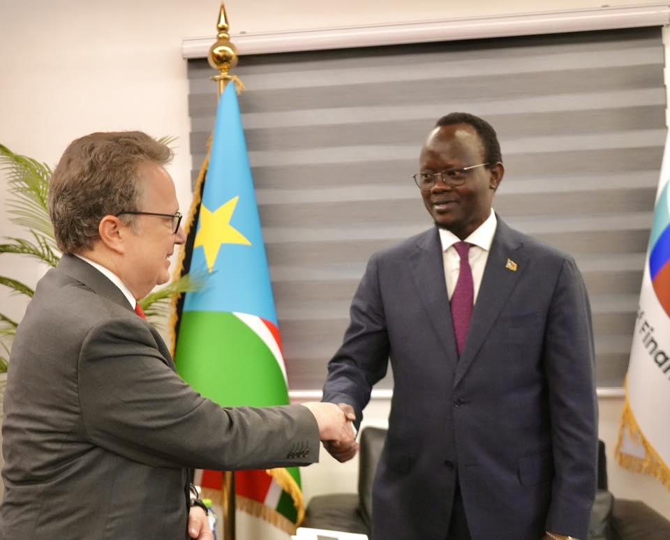 U.S. Ambassador Pays Courtesy Visit to Finance Minister Dr. Bak Barnaba