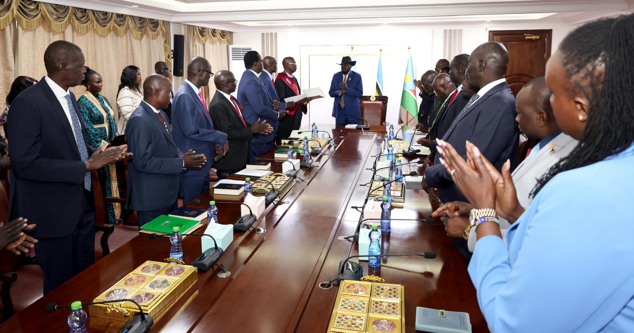 President Kiir Calls for Calm and Unity During Swearing-in of New Officials