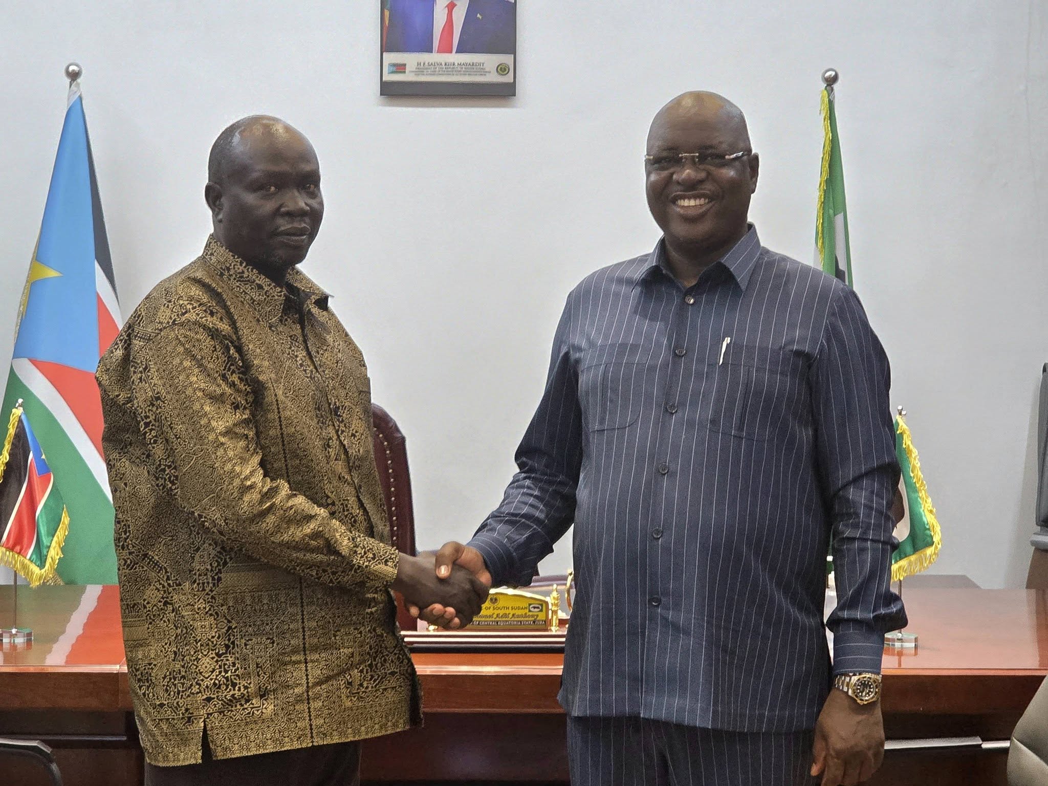Governor Adil Anthony Briefed on Security and Development Situation in Yei County